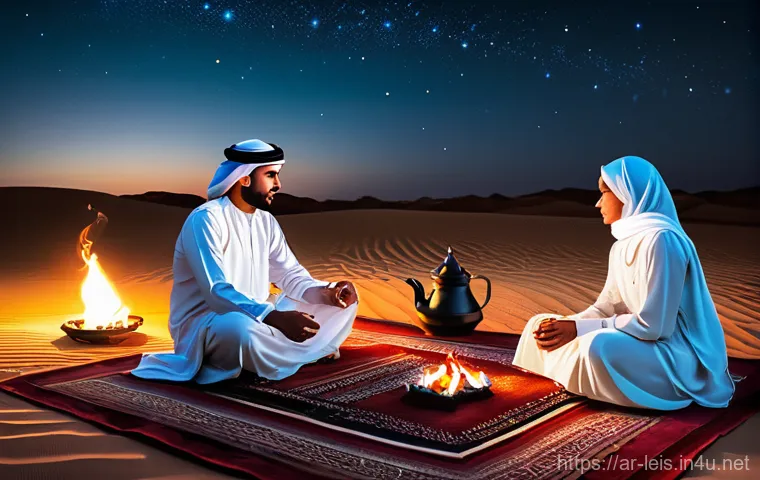 초보자를 위한 레저 용어 정리 - Prompt 1: Desert Stargazing and Traditional Tea** 초보자를 위한 레저 용어 정리 - Prompt 1: Desert Stargazing and Traditional Tea**