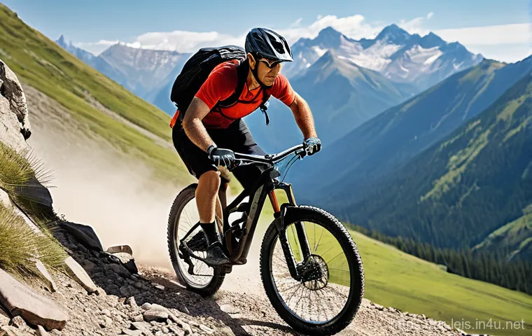 오프로드 자전거 추천 브랜드 - **Prompt for a Mountain Bike:**
    "A male cyclist, mid-30s, wearing a helmet, cycling jersey, and ...